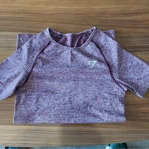 Gymshark, fitted workout top, size small
